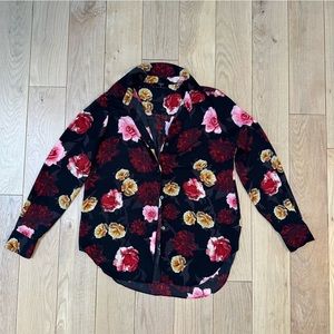 Tahari Floral Button Down
